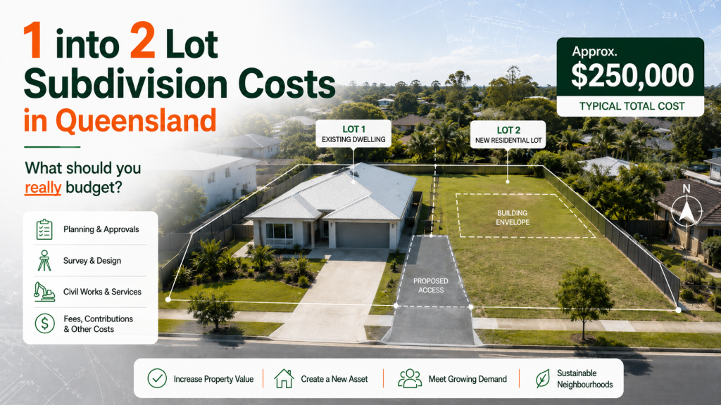 Actual costs to subdivide in Queensland